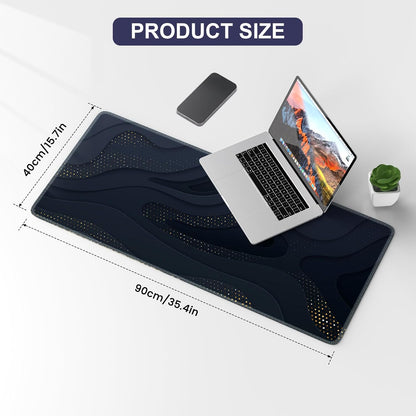 XXL Large Mouse Pad, 35.1X15.75 Inches, Extended Gaming Mouse Pad, Non-Slip Water-Resistant Rubber Base Desk Mat (Black)